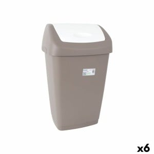 Corbeille à papier Tontarelli Aurora Gris 55 L (6 Unités)
