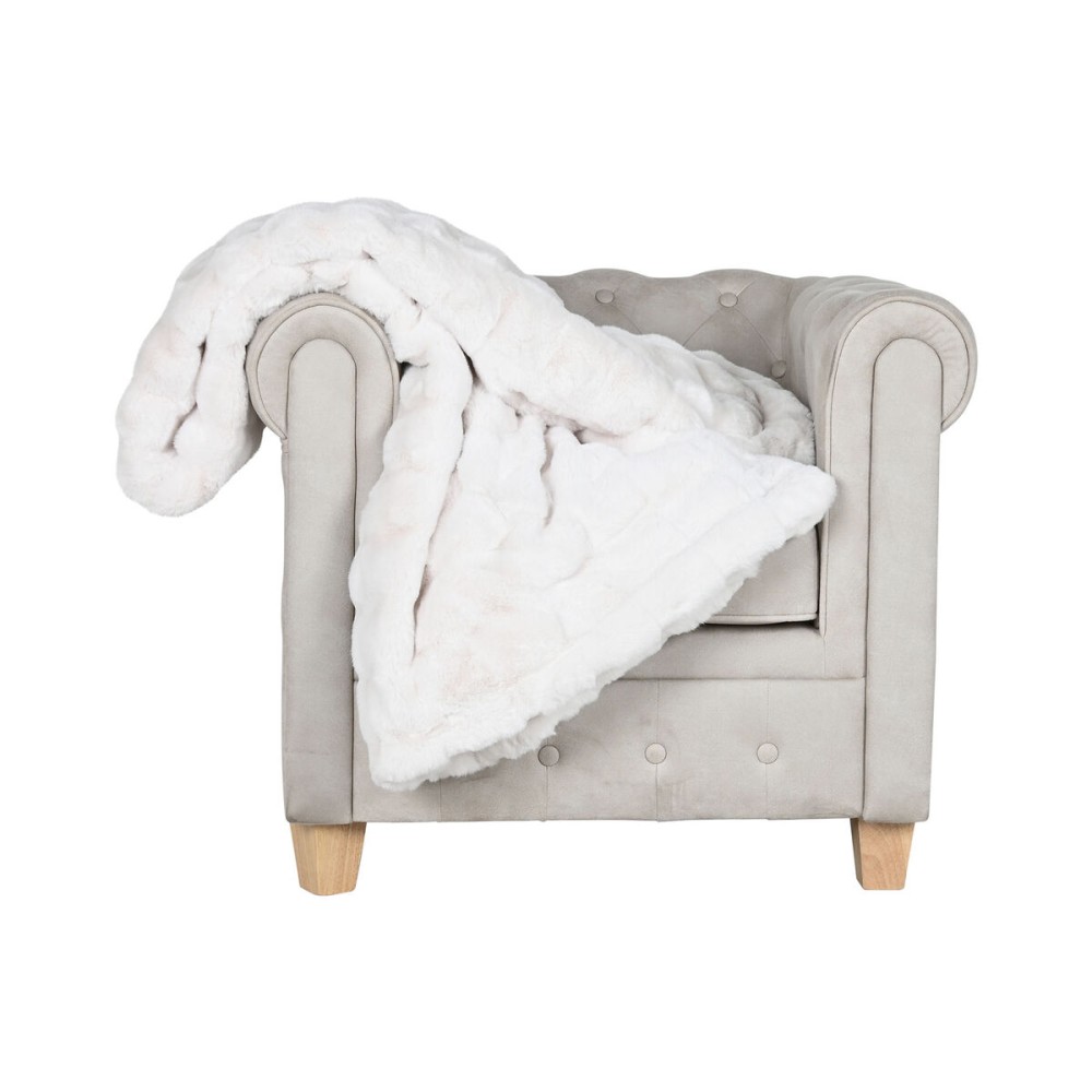 Decke Home ESPRIT Beige 220 x 240 x 1 cm