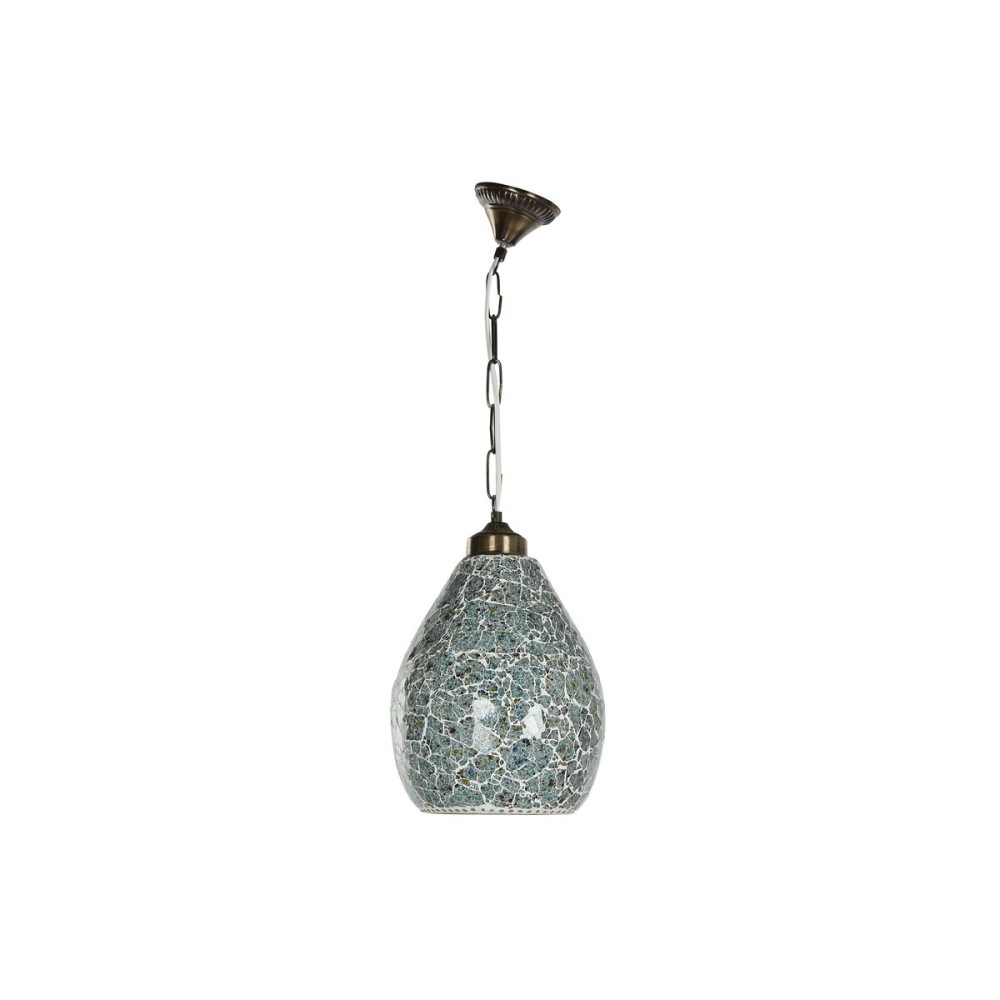 Deckenlampe Home ESPRIT grün Himmelsblau Metall Kristall 25 W 23 x 23 x 66 cm (2 Stück)
