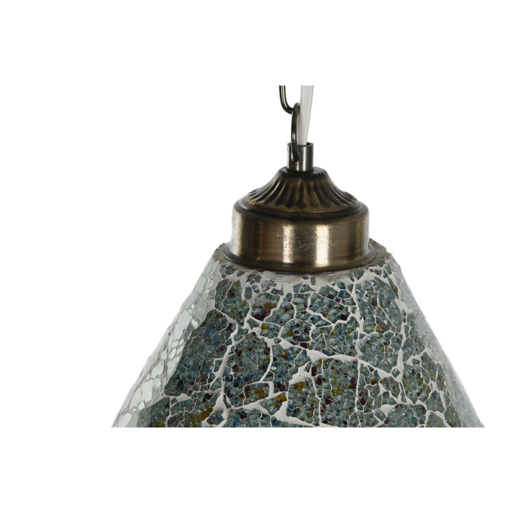 Deckenlampe Home ESPRIT grün Himmelsblau Metall Kristall 25 W 23 x 23 x 66 cm (2 Stück)