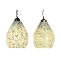 Deckenlampe Home ESPRIT grün Himmelsblau Metall Kristall 25 W 23 x 23 x 66 cm (2 Stück)