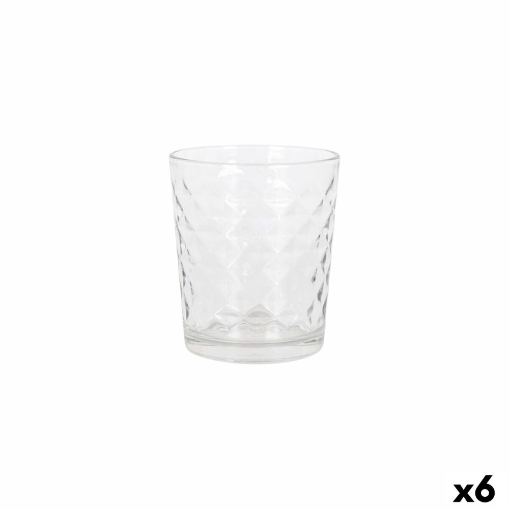 Glass for water La Mediterránea Silex diamants 4 Pieces (6 Units)