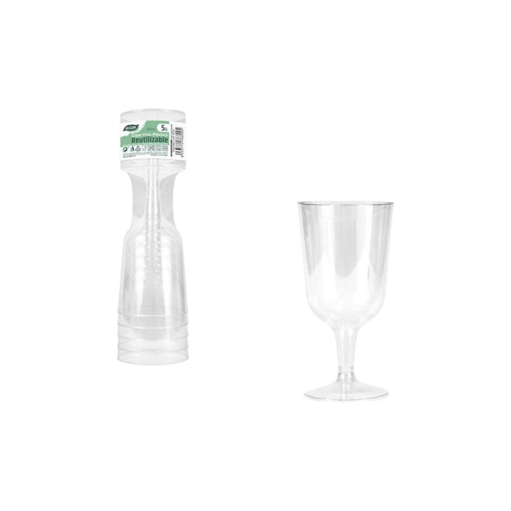 verre de vin Algon 200 ml 5 Pièces (24 Unités)