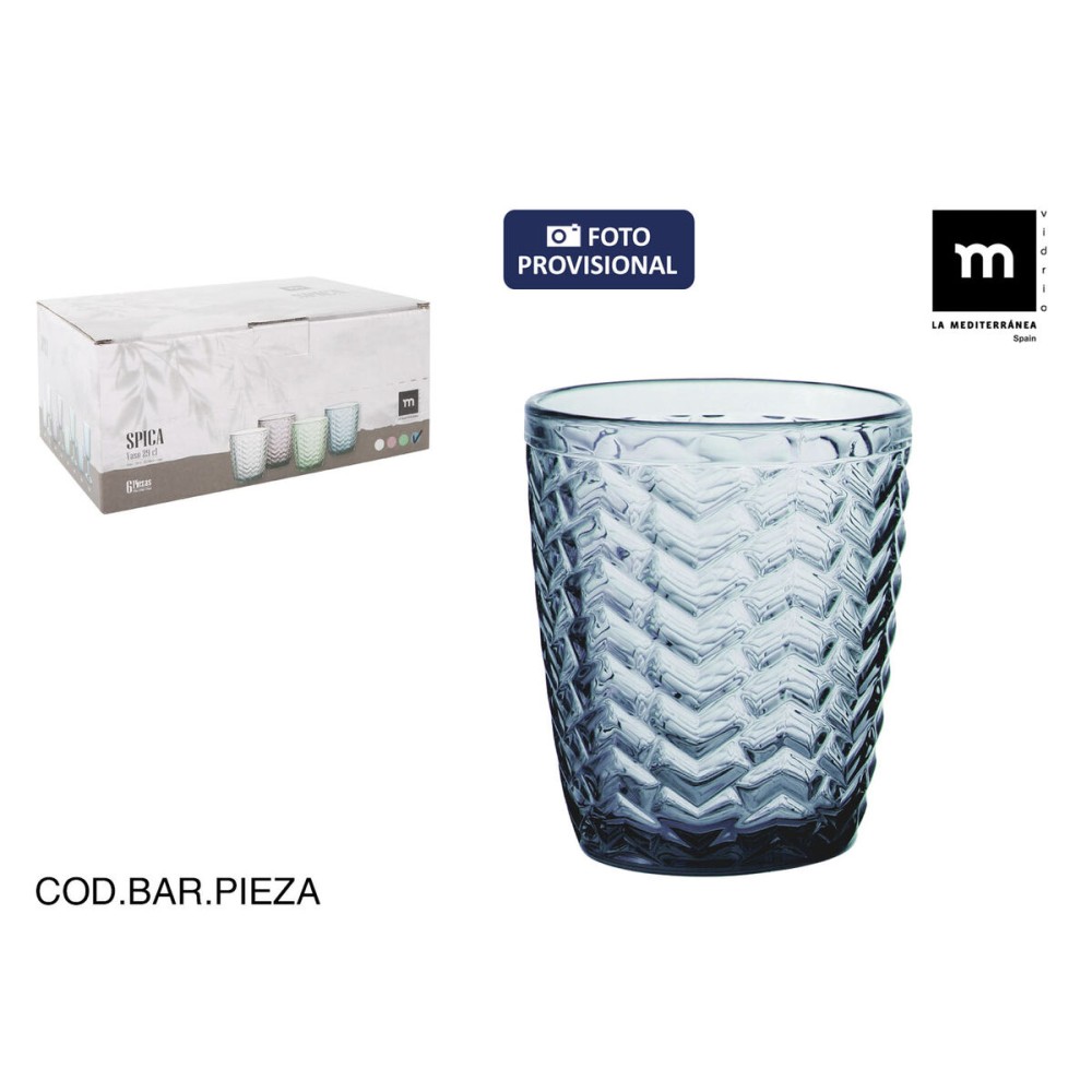 Wasserglas La Mediterránea Spica Blau (48 Stück)