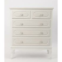 Set of 2 tables Home ESPRIT White 30 x 30 x 76,5 cm