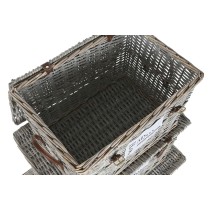 Lot de paniers Home ESPRIT Naturel osier 67 x 45 x 46 cm