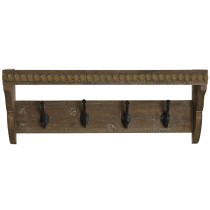 Portemanteau Home ESPRIT Marron Noir Bois Métal 67 x 17 x 27 cm