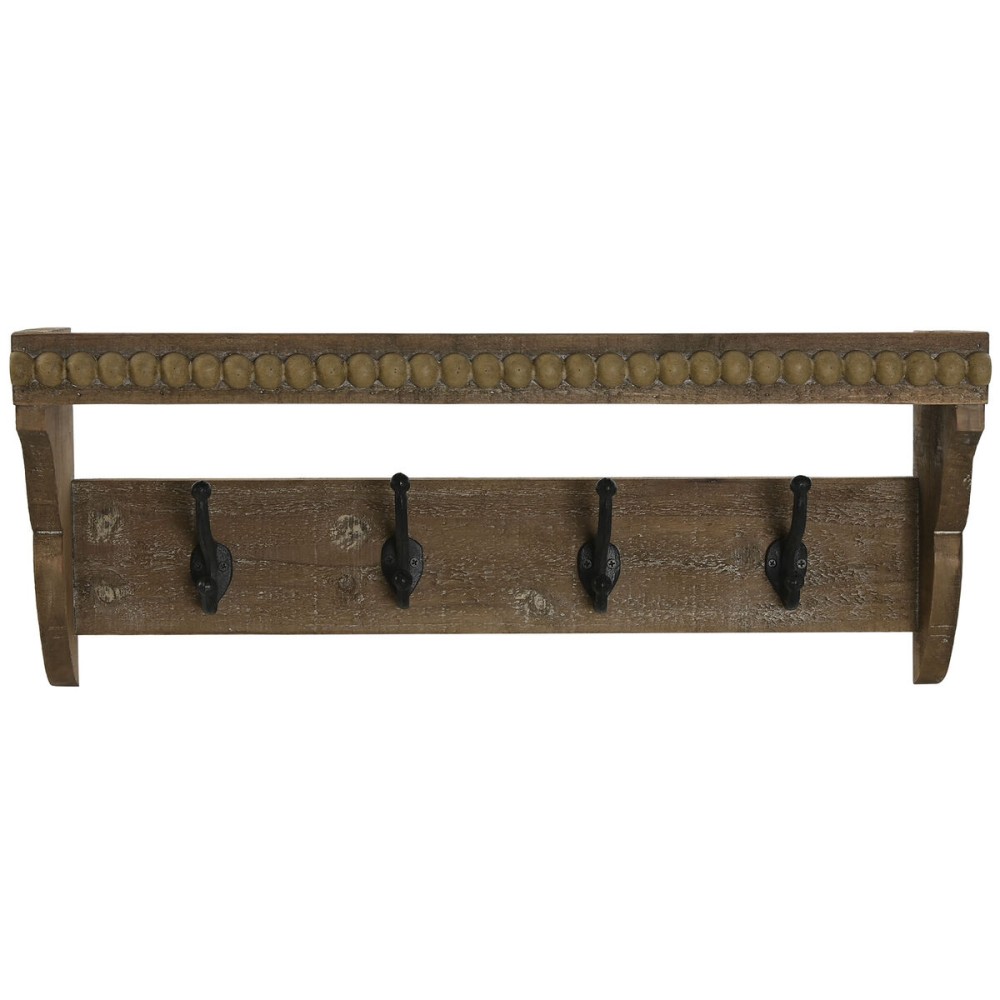 Portemanteau Home ESPRIT Marron Noir Bois Métal 67 x 17 x 27 cm