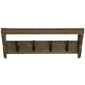 Portemanteau Home ESPRIT Marron Noir Bois Métal 67 x 17 x 27 cm