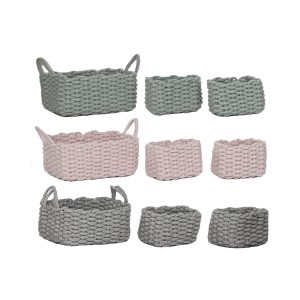 Korb-Set Home ESPRIT Schnur 32 x 25 x 15 cm