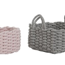 Korb-Set Home ESPRIT Schnur 32 x 25 x 15 cm