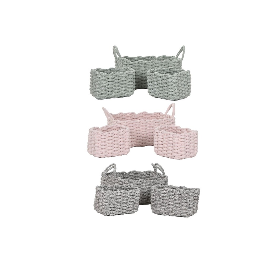 Set de basket Home ESPRIT Corde 32 x 25 x 15 cm