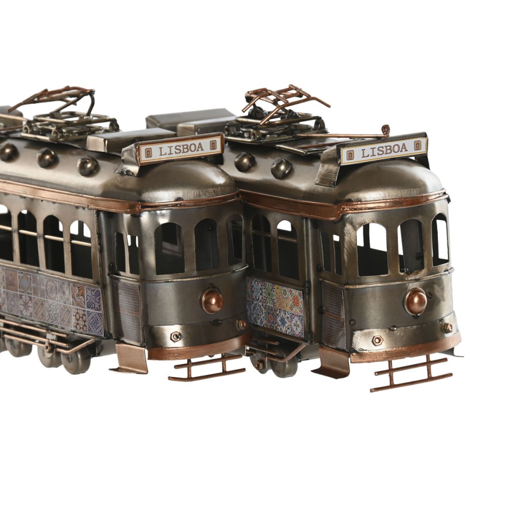 Figurine Décorative Home ESPRIT Doré Argenté Train Vintage 20 x 7 x 12 cm