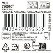 Schüssel für Vorspeisen La Mediterránea Yui (18 Stück)