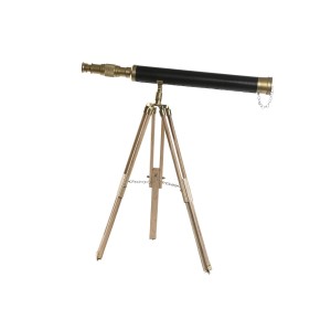 Figurine Décorative Home ESPRIT Marron Doré Vintage Télescope 63 x 40 x 70 cm
