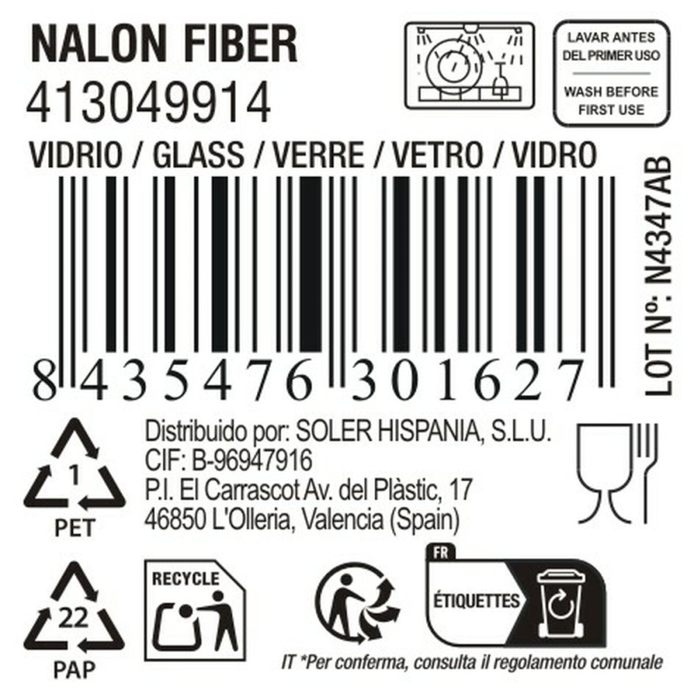 Verre d'eau La Mediterránea Nalon fiber (36 Unités)