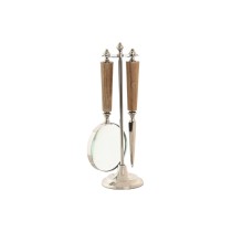 Loupe Home ESPRIT Verre Acier Acacia 8 x 8 x 30 cm