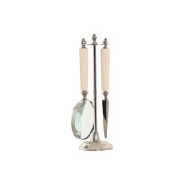 Loupe Home ESPRIT Verre Acier Os 8 x 8 x 30 cm