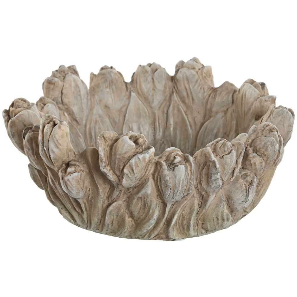 Tischdekoration Home ESPRIT Grau Zement 23 x 23 x 10 cm