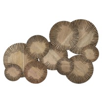 Wanddekoration Home ESPRIT natürlich Moderne Kreise 84 X 4,5 X 56 CM