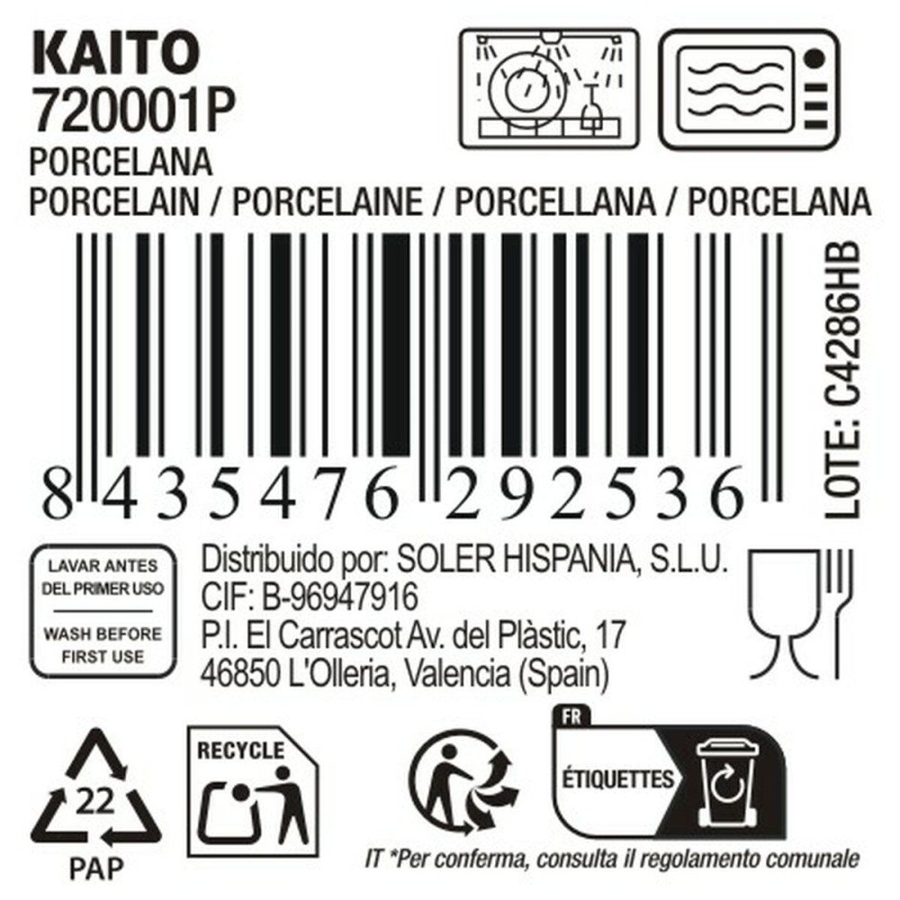 Snack Bowl La Mediterránea Kaito (36 Units)