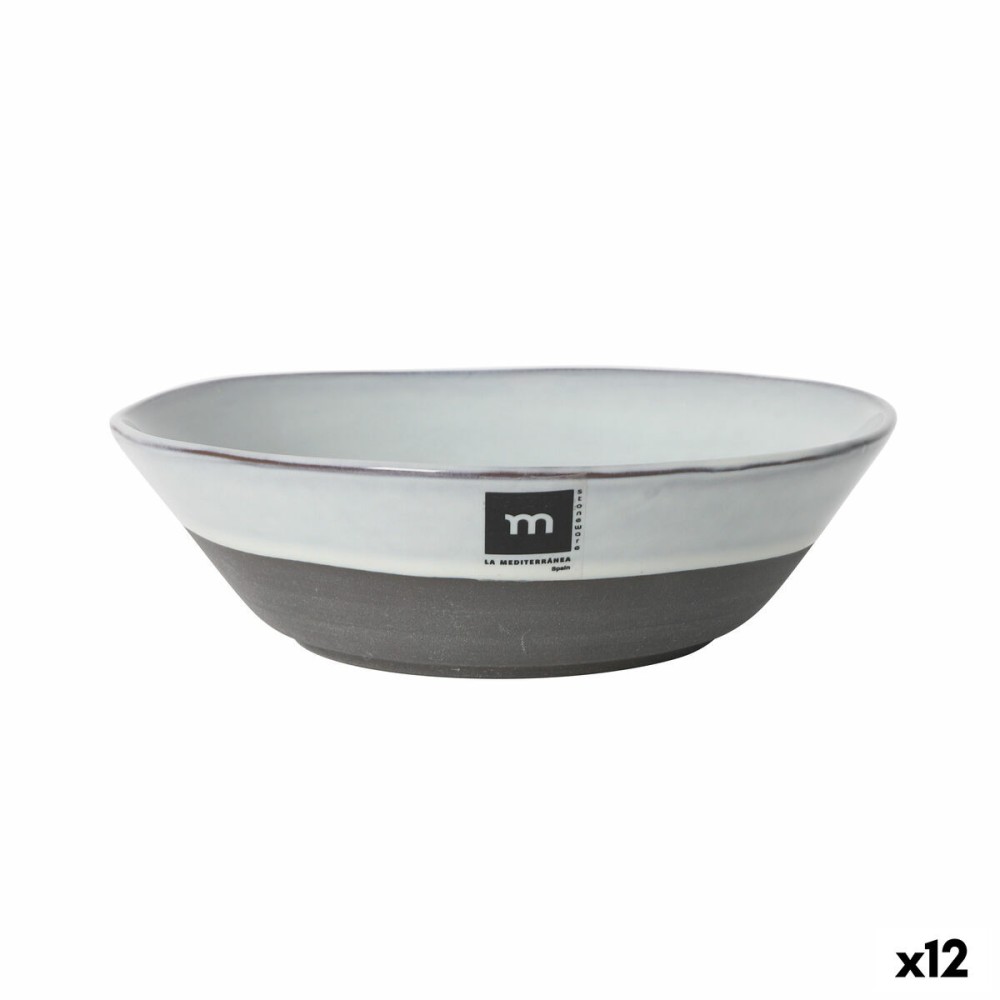 Deep Plate La Mediterránea Black clay
