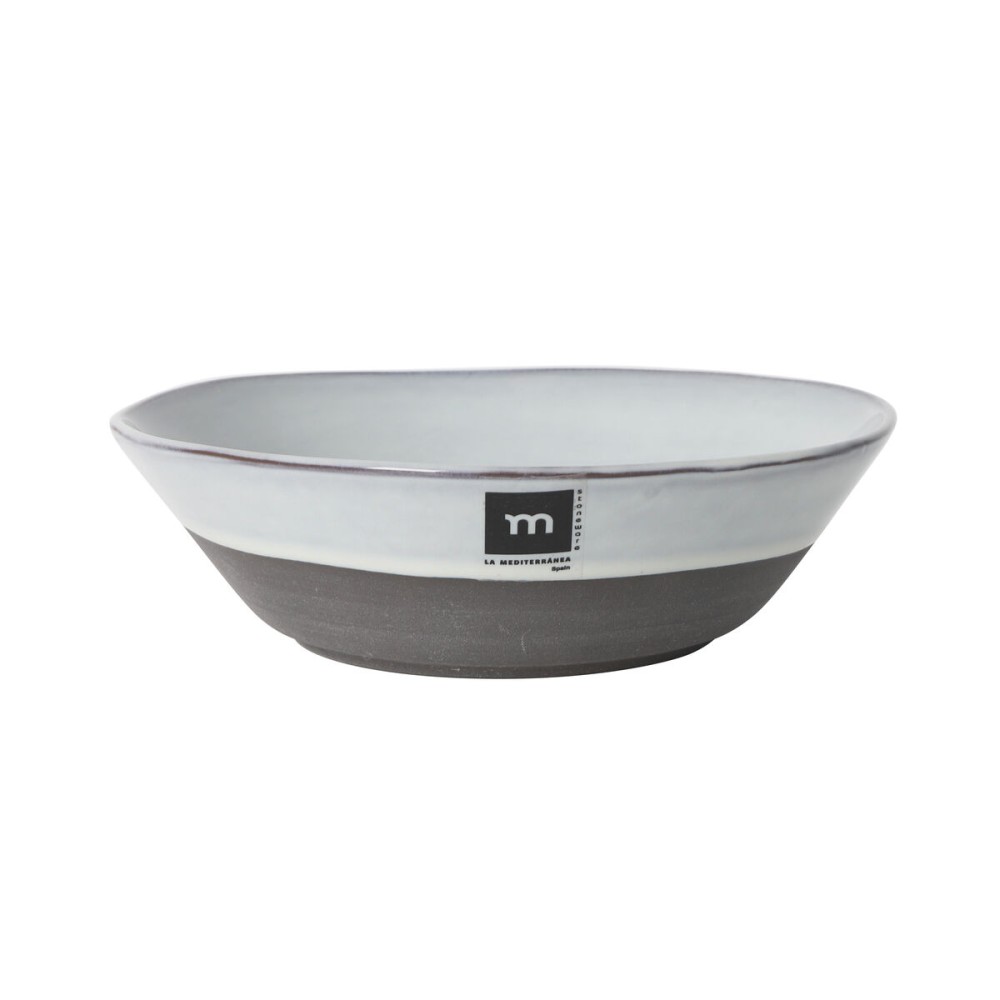 Deep Plate La Mediterránea Black clay