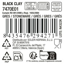 Assiette creuse La Mediterránea Black clay