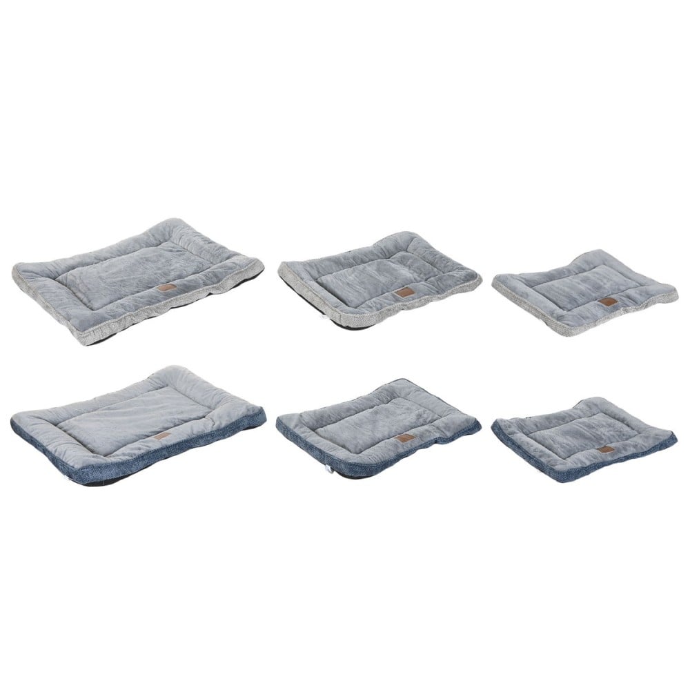 Haustierbettchen Home ESPRIT Blau Grau Hellgrau 85 X 70 X 8 CM 2 Stück