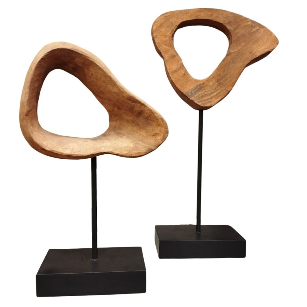 Deko-Figur Home ESPRIT Braun Schwarz Moderne 20 x 9 x 34 cm
