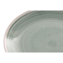 Tableware Home ESPRIT White Green Stoneware 18 Pieces