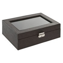 Boîte à bijoux Home ESPRIT Marron Brun foncé Polyuréthane 25 x 16 x 8,5 cm