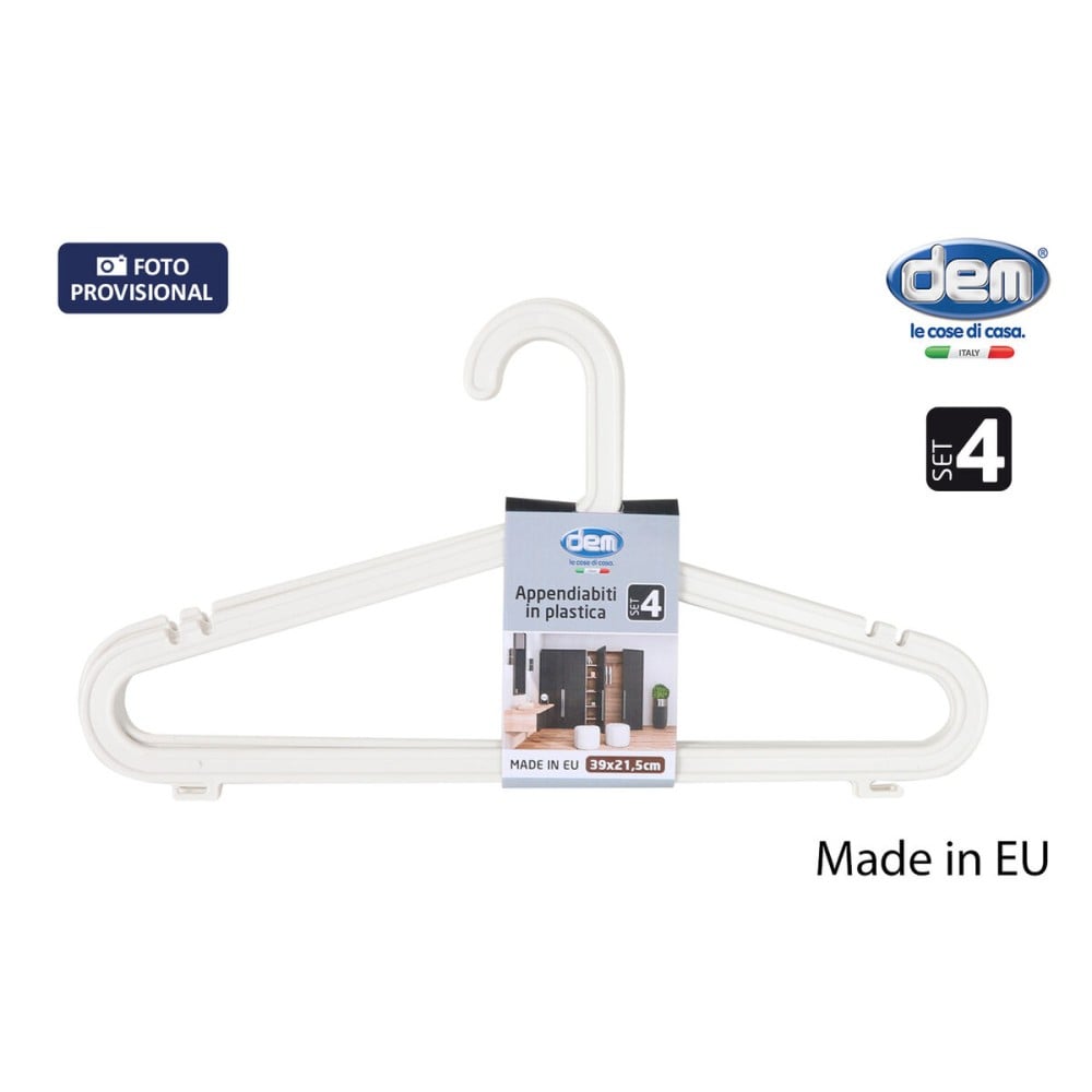 Cintres Dem Meng Plastique 4 Pièces (12 Unités)
