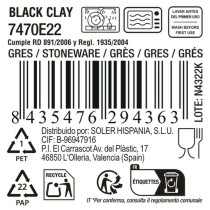 Serving Platter La Mediterránea Black clay