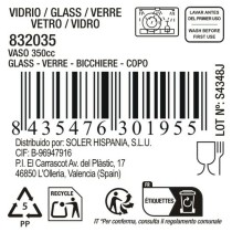 Verre d'eau La Mediterránea Shard (48 Unités)