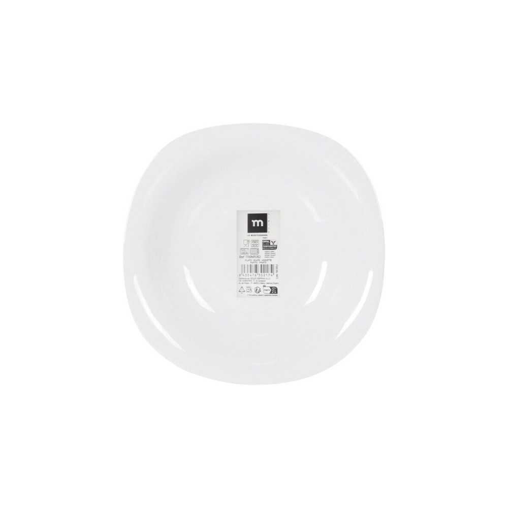 Deep Plate La Mediterránea Palaos 21 x 21 x 3,5 cm (36 Units)