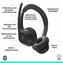 Kopfhörer Logitech 981-001458 Schwarz