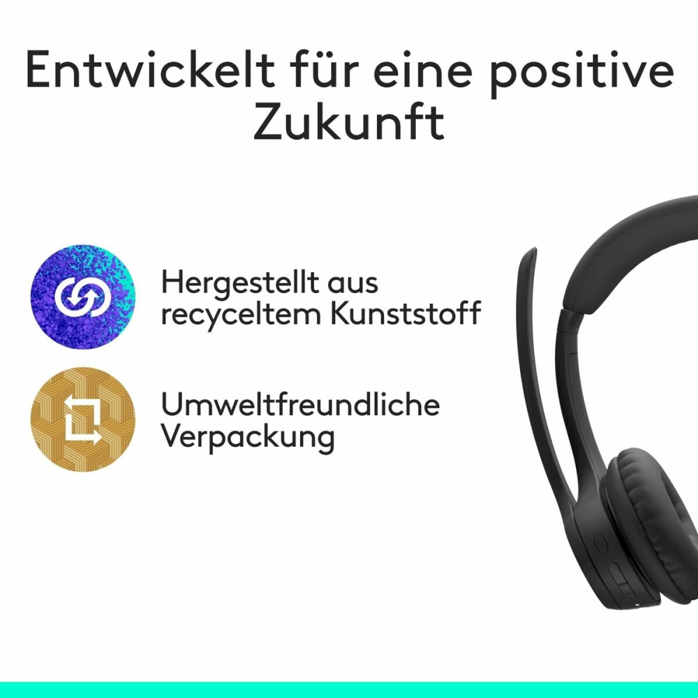 Kopfhörer Logitech 981-001458 Schwarz