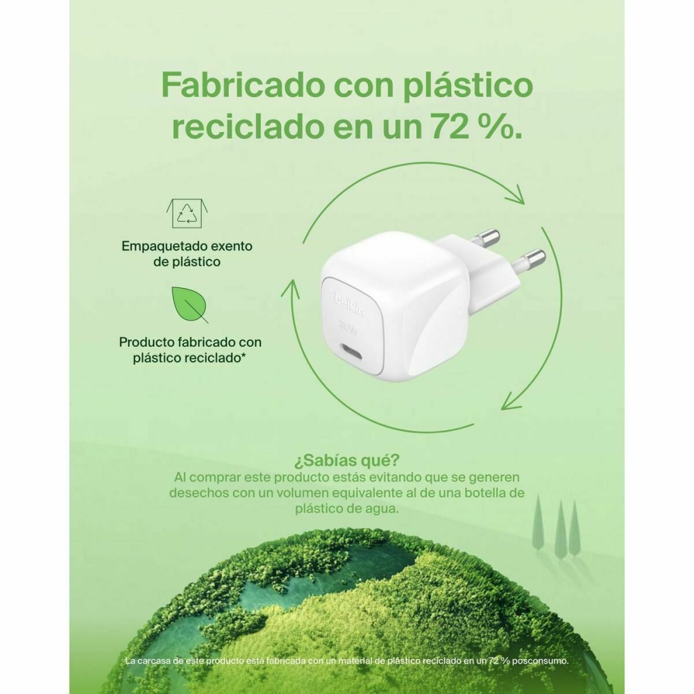 Câble Lightning Belkin WCA008KQWH Blanc 30 W