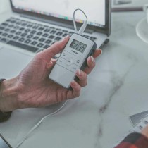 Tragbares Radio Sangean DT-140 Blau Weiß
