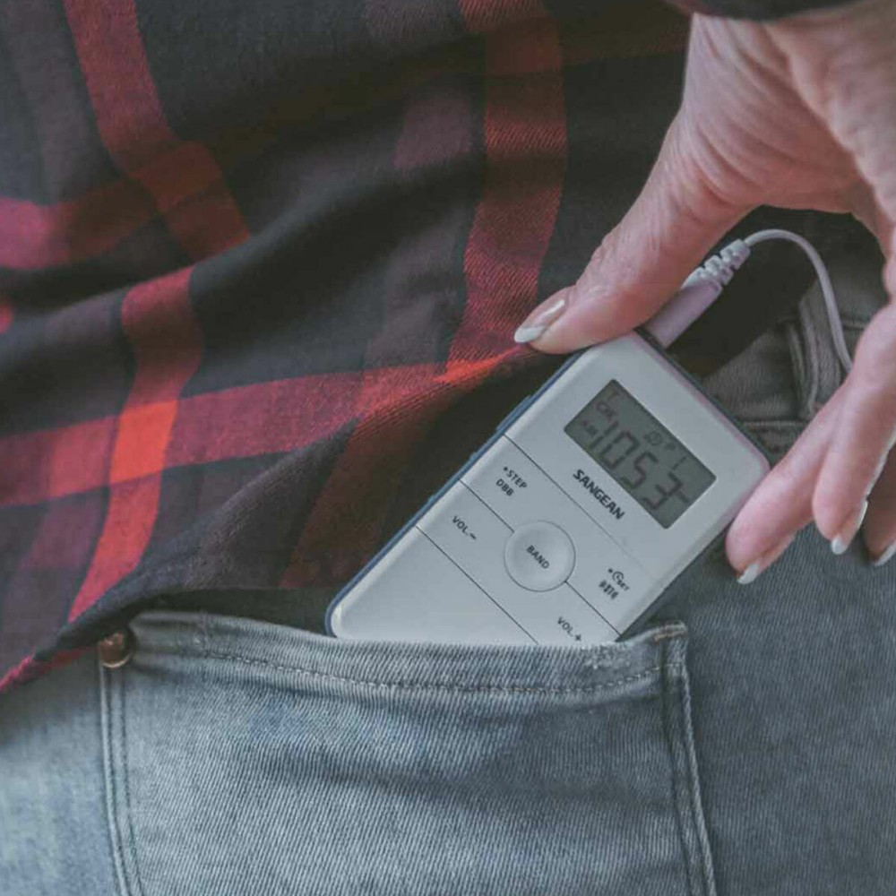 Tragbares Radio Sangean DT-140 Blau Weiß