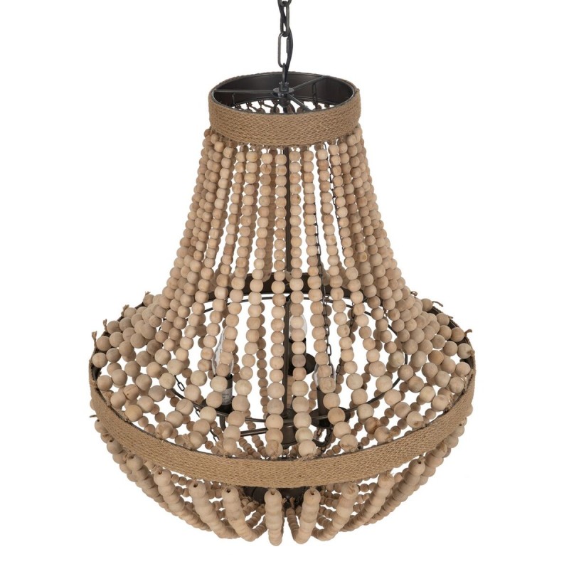 Suspension Naturel Métal bois de chêne 220-240 V 60 x 60 x 80 cm