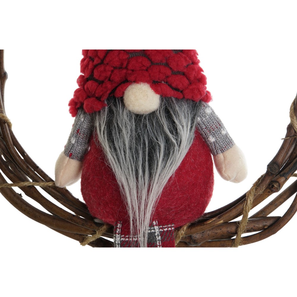 Couronne de Noël DKD Home Decor Multicouleur Bois 30 x 7 x 46 cm (2 Unités)