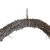 Weihnachtskranz DKD Home Decor natürlich korb Ananas Verschneit 46 x 7 x 46 cm (2 Stück)