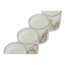 Kerze DKD Home Decor Weiß 5 x 5 x 6 cm (4 Stück)