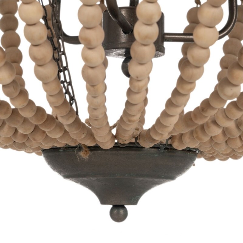 Suspension Naturel Métal bois de chêne 220-240 V 60 x 60 x 80 cm