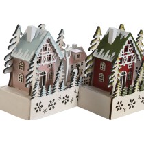 Weihnachtsschmuck DKD Home Decor Rot Rosa 21 x 9,5 x 19 cm (2 Stück)