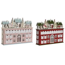 Adventskalender DKD Home Decor Holz 37,5 x 8,5 x 31 cm (2 Stück)