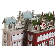 Adventskalender DKD Home Decor Holz 37,5 x 8,5 x 31 cm (2 Stück)
