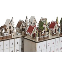Adventskalender DKD Home Decor Holz 45 x 11 x 23 cm (2 Stück)